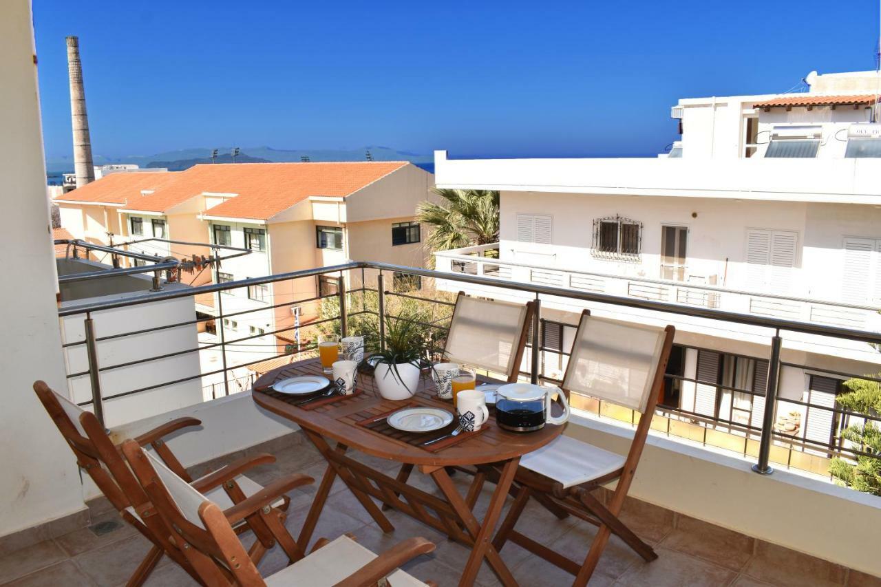Karma Apartment - Next To Sandy Beach Chania  ภายนอก รูปภาพ
